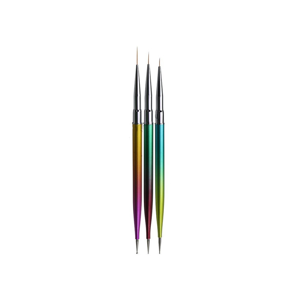 Nm Σετ 3 Πινέλα Nail Art Me Dot (Pzb-049) *