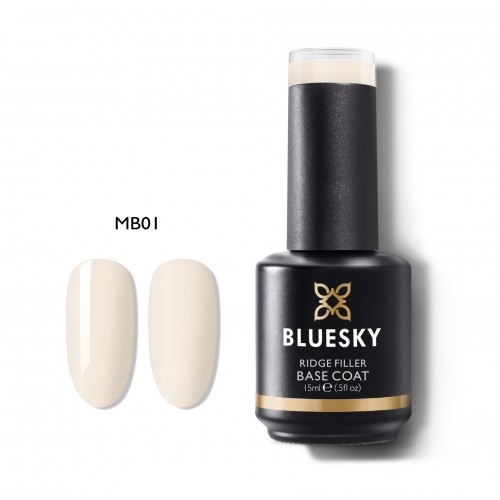Bluesky Base Coat Ridge Filler Ligt Beige Mb01 Για Ημιμόνιμο Βερνίκι Νυχιών ,15ml