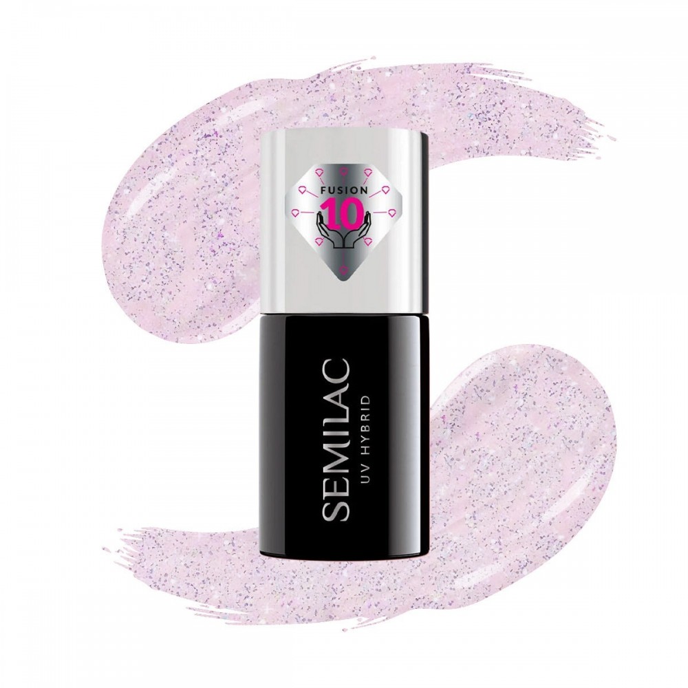 Semilac Ημιμόνιμο Βερνίκι Νυχιών Extend Care 5In1 806 Glitter Delicate Pink 7ml