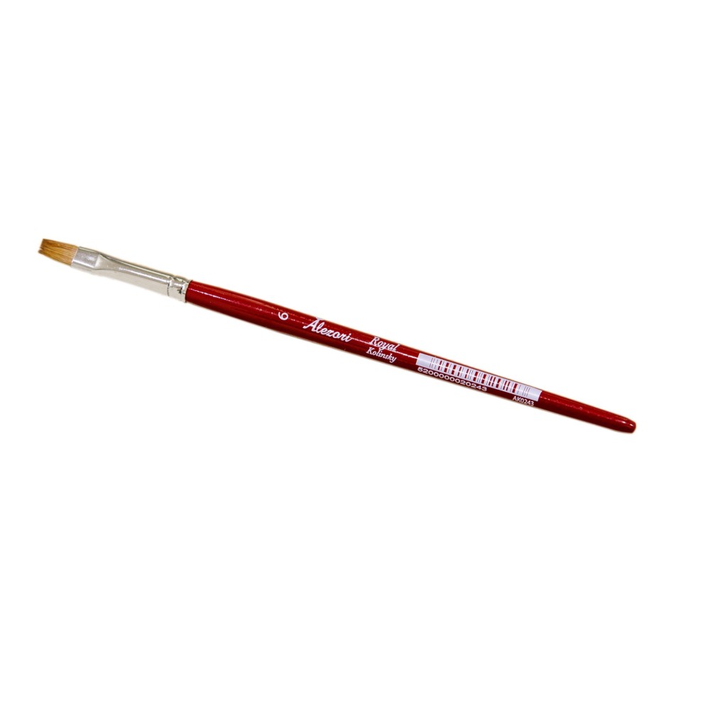 Alezori Πινέλο Gel No6 Flat Kolinsky