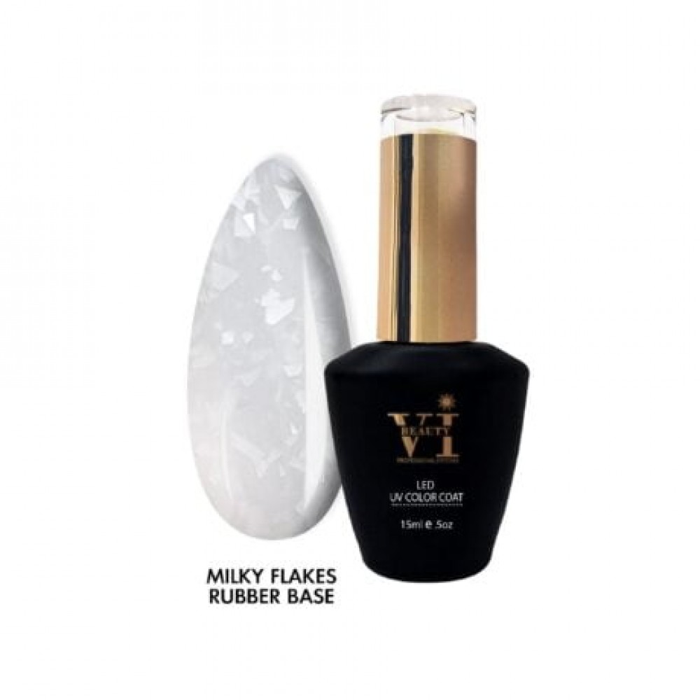 Mixcoco Rubber Base Milky Glitter & Flakes 15ml