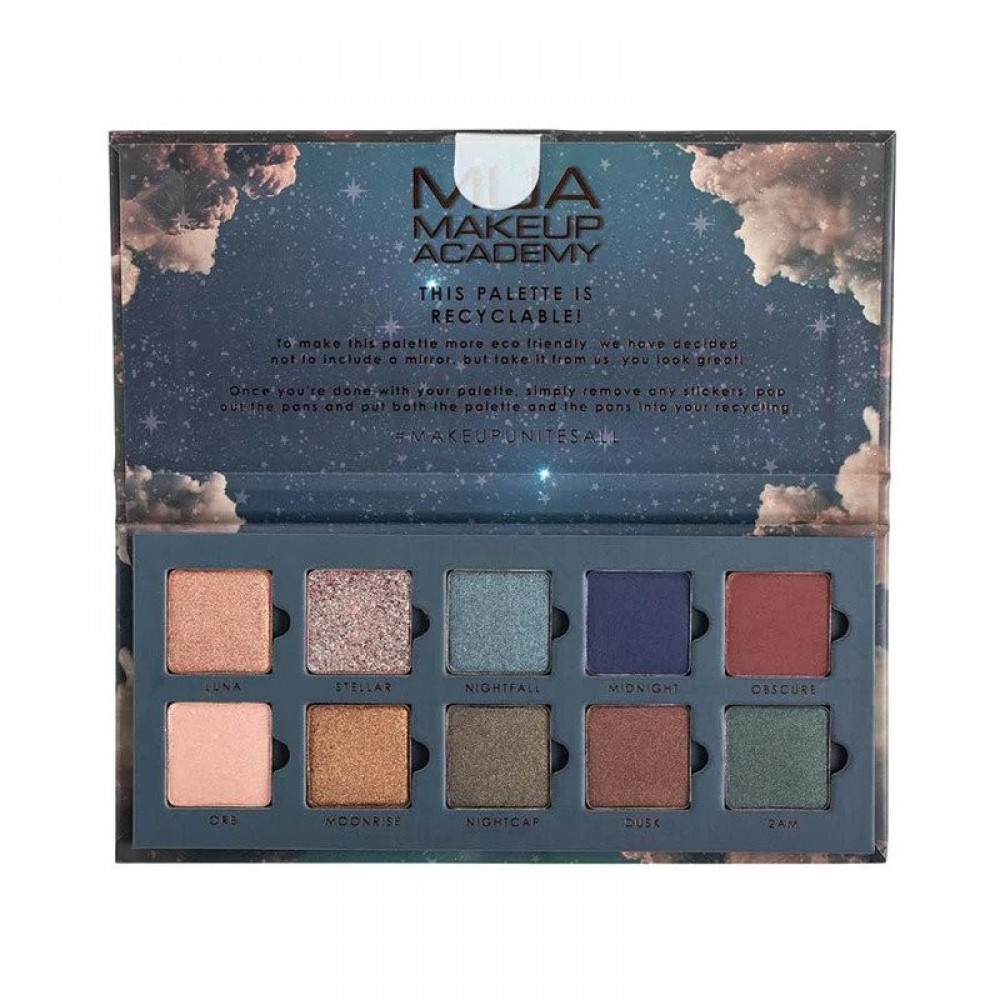 MUA 10 Shade Palette Nocturnal 10g