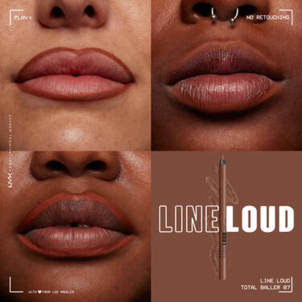 Nyx Line Loud Μολύβι Χειλιών Total Baller