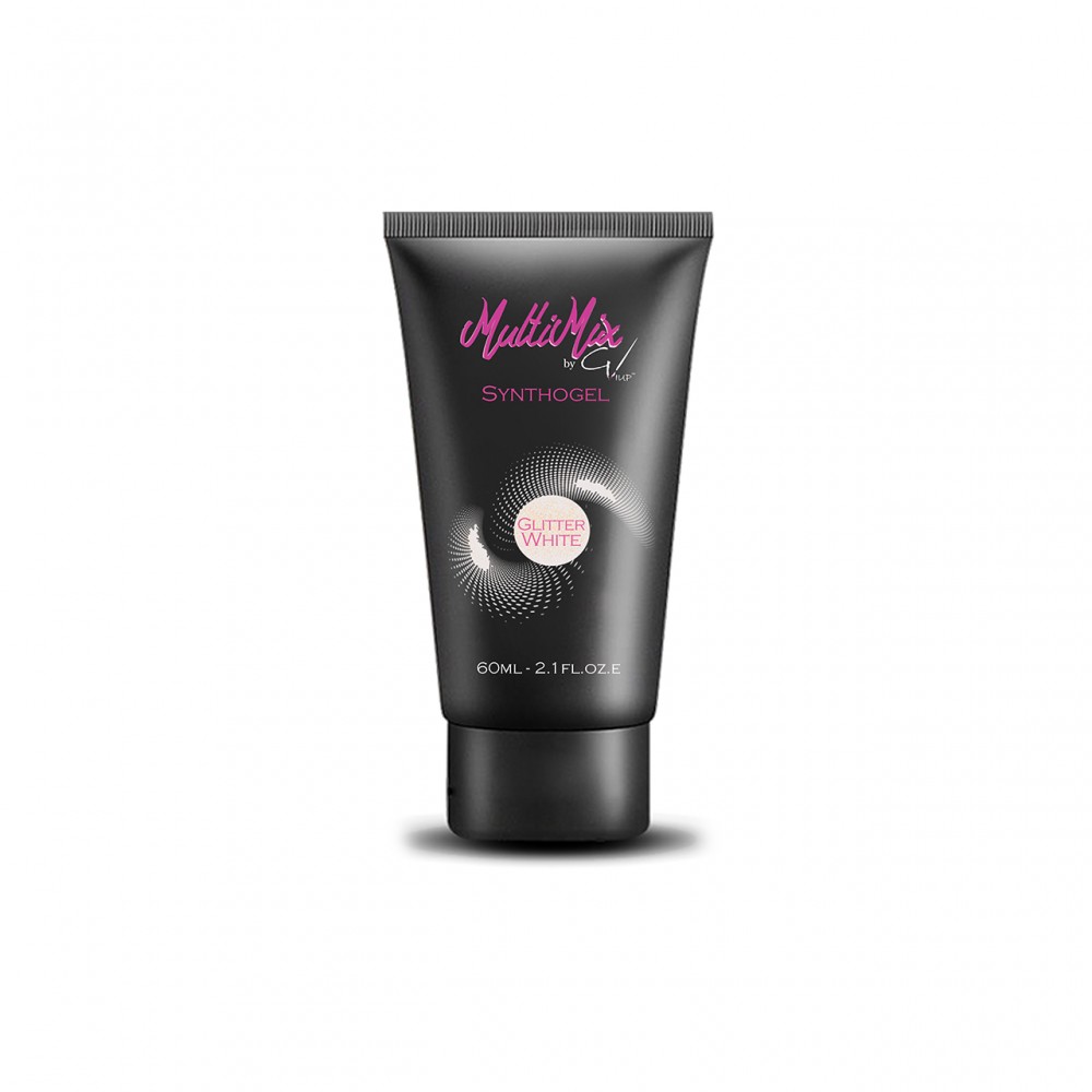 Gel It Up Multimix Synthogel (Polygel) Glitter White, 60ml Gel It Up Multimix Synthogel (Polygel) Glitter White, 60ml