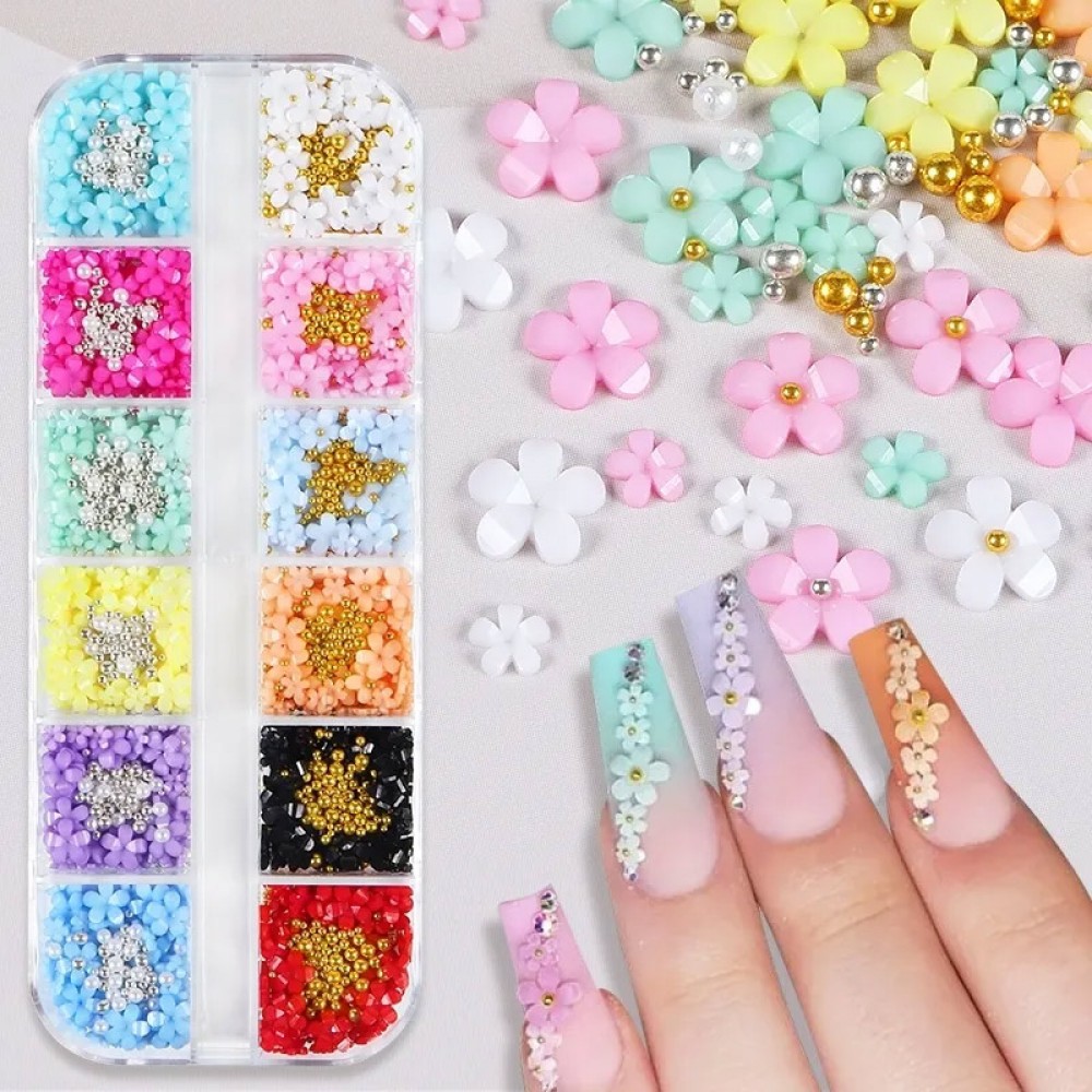 J.K Διακοσμητικά Νυχιών Box 3D Daisy Flowers J.K Διακοσμητικά Νυχιών Box 3D Daisy Flowers