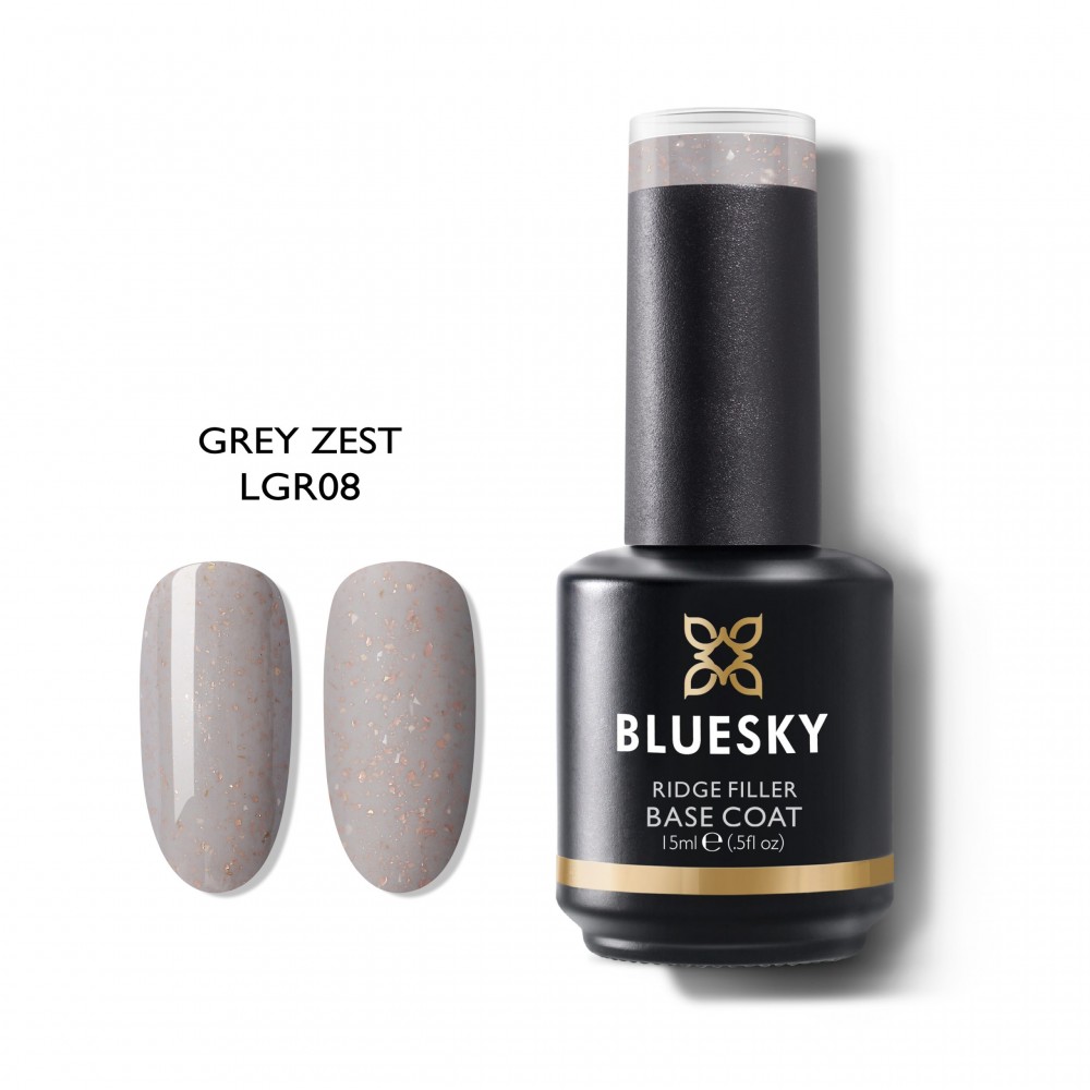 Bluesky  Grey Zest LGR08 Base Ridge Filler Glitter 15ml *
