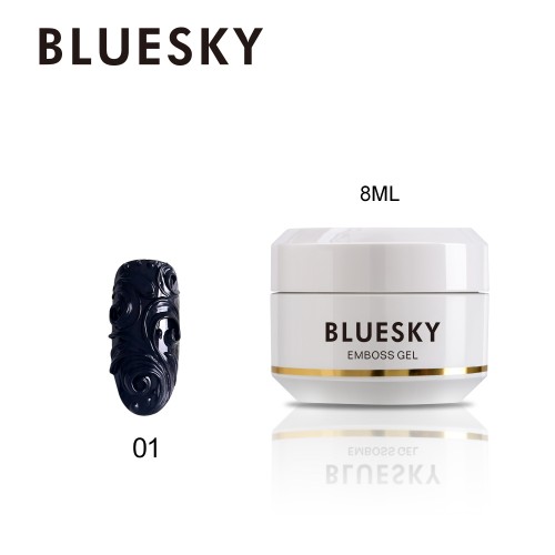Bluesky Emboss Paste Gel Black 8ml