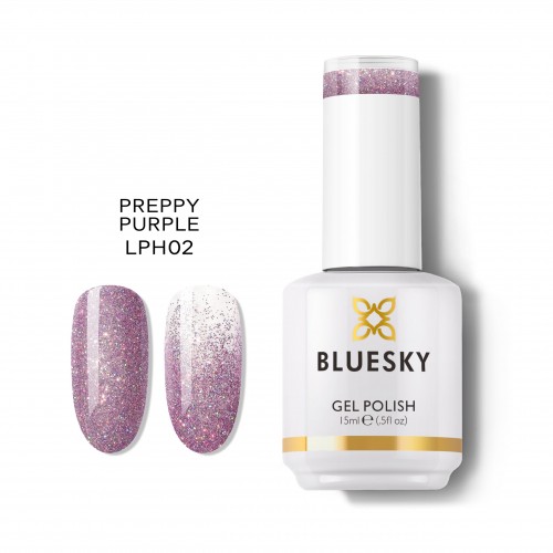 Bluesky Gel Polish Sparkle Chic LPH02 Preppy Purple 15ml