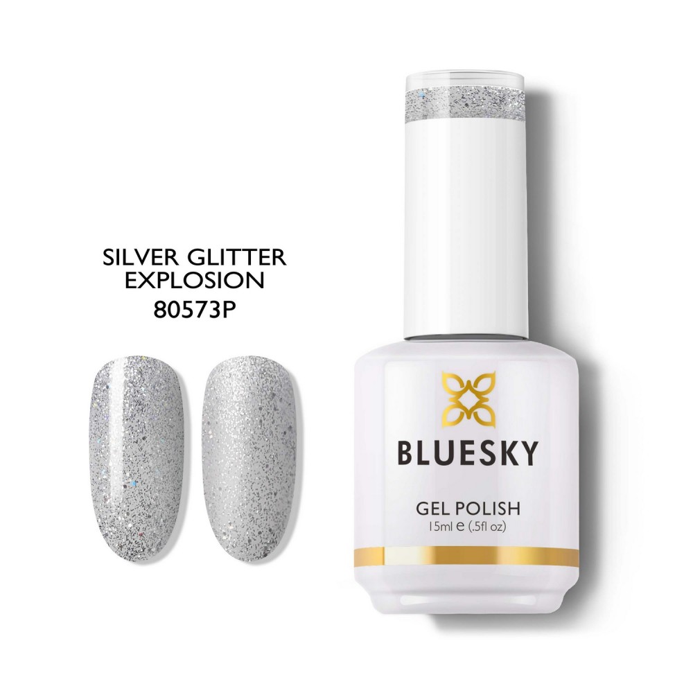 Bluesky Silver Glitter Explosion Gel Polish 15ml
