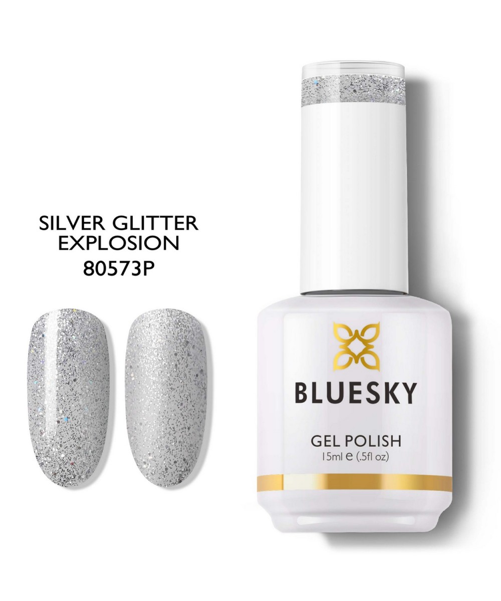 Bluesky Silver Glitter Explosion Gel Polish 15ml