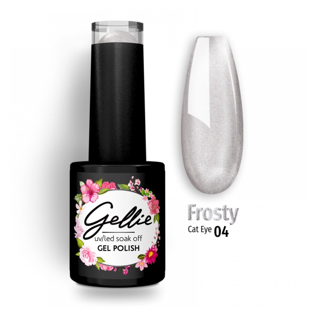 Gellie Ημιμόνιμο Βερνίκι Νυχιών Frosty Cat Eye 04, 10ml