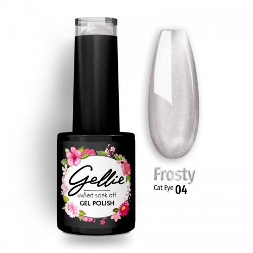 Gellie Ημιμόνιμο Βερνίκι Νυχιών Frosty Cat Eye 04, 10ml