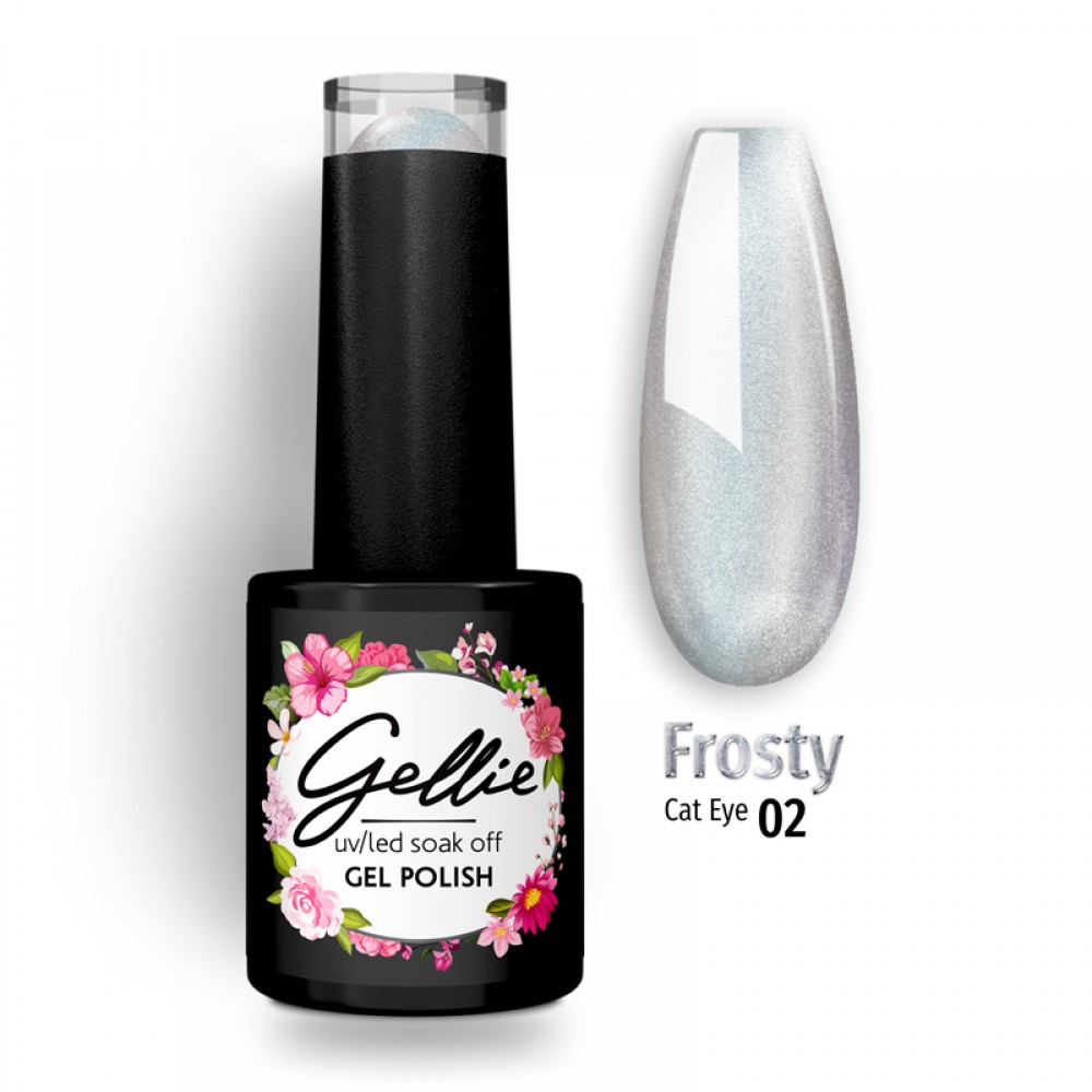 Gellie Ημιμόνιμο Βερνίκι Νυχιών Frosty Cat Eye 02, 10ml