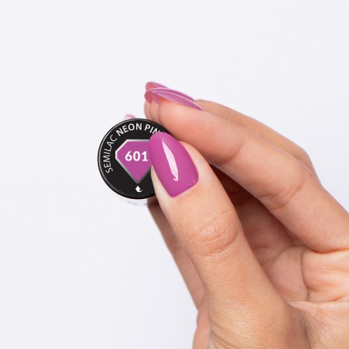 Semilac 601  UV Gel Polish Neon Pink Punch 7 ml