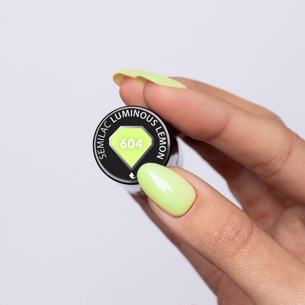 Semilac 604 UV Gel Polish Luminous Lemon 7 ml Semilac 604 UV Gel Polish Luminous Lemon 7 ml