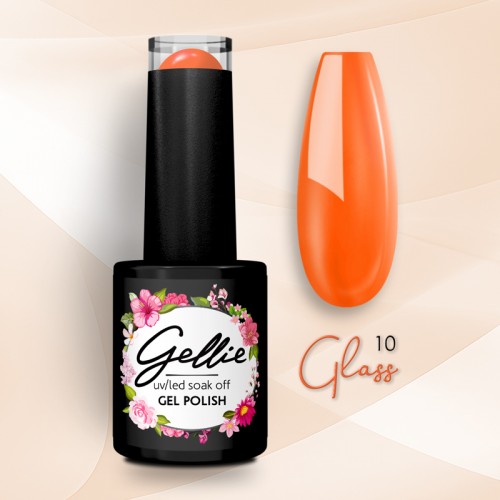 Gellie Ημιμόνιμο Βερνίκι Νυχιών Glass 10, 10ml