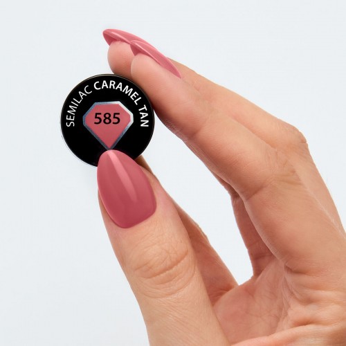 Semilac Ημιμόνιμο Βερνίκι Νυχιών 585 Caramel Tan 7ml