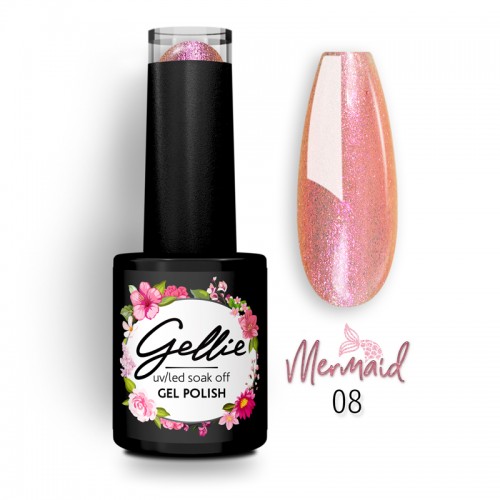 Gellie Ημιμόνιμο Βερνίκι Mermaid Colour 08, 10ml