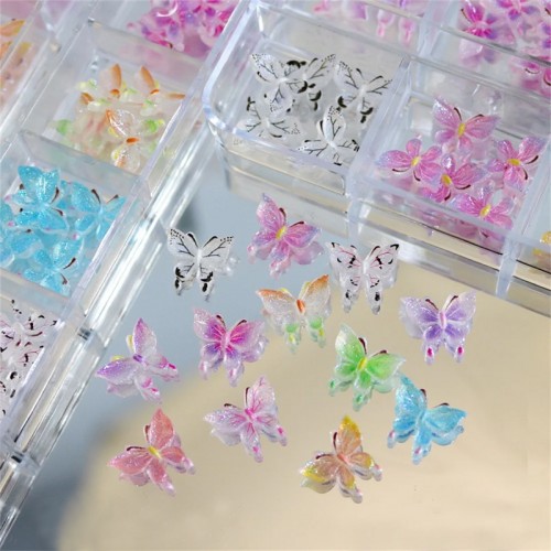 J.K  Διακοσμητικά Νυχιών 3D Butterfly Box 09 (023068)