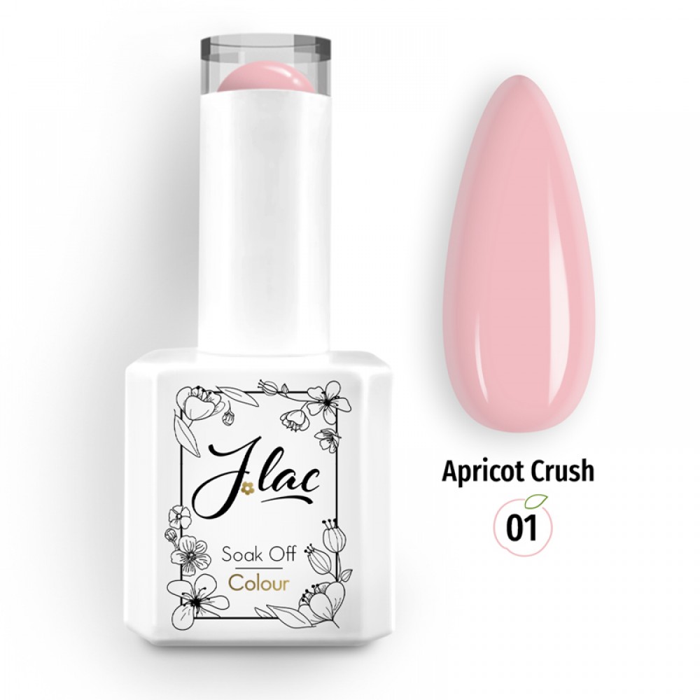 Jlac Ημιμόνιμο Βερνίκι Νυχιών Apricot Crush 01, 15ml