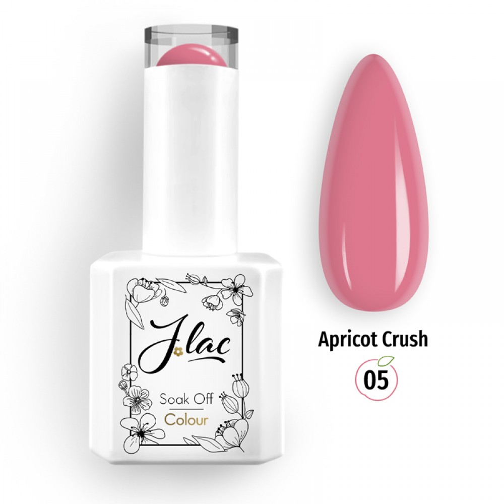 Jlac Ημιμόνιμο Βερνίκι Νυχιών Apricot Crush 05, 15ml