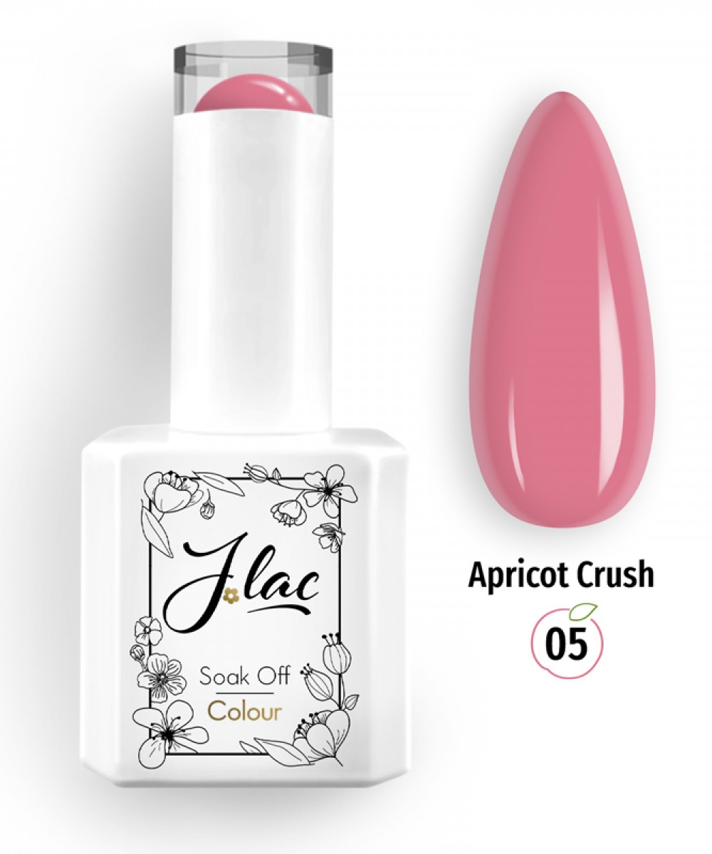 Jlac Ημιμόνιμο Βερνίκι Νυχιών Apricot Crush 05, 15ml