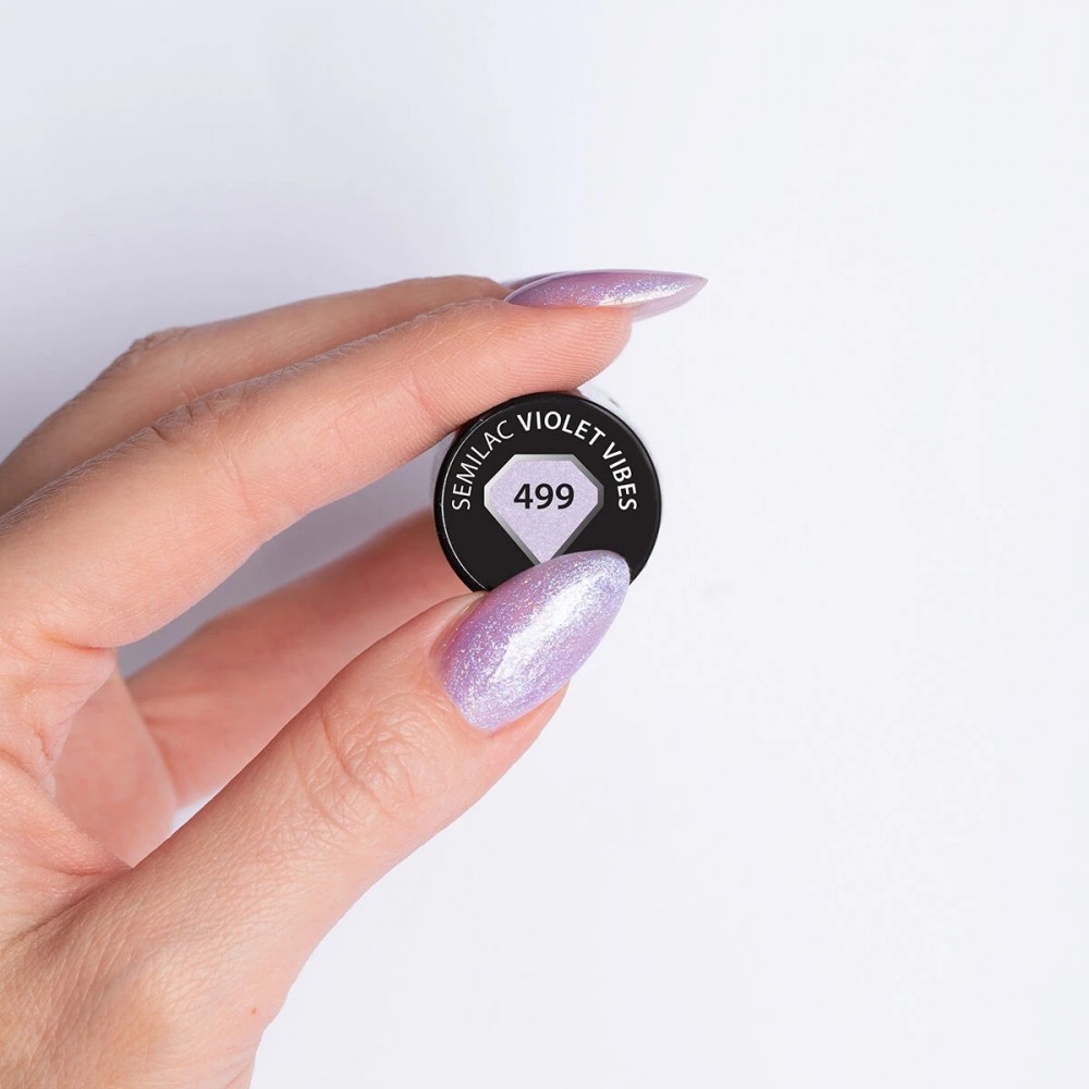 Semilac Ημιμόνιμο Βερνίκι ΝυχιώνSemilac 499 Violet Vibes 7ml