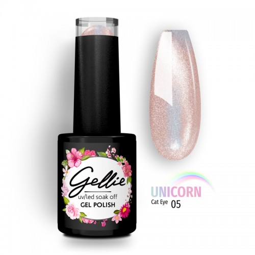 Gellie Ημιμόνιμο Βερνίκι Νυχιών Unicorn  Cat Eye 05, 10ml