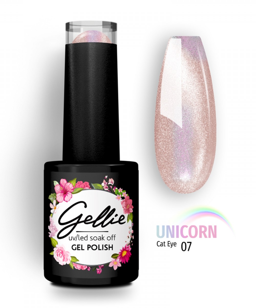 Gellie Ημιμόνιμο Βερνίκι Νυχιών Unicorn  Cat Eye 07, 10ml