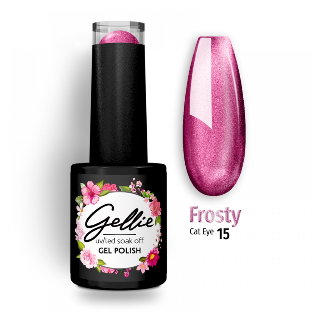 Gellie Ημιμόνιμο Βερνίκι Νυχιών Frosty Cat Eye 15, 10ml Gellie Ημιμόνιμο Βερνίκι Νυχιών Frosty Cat Eye 15, 10ml