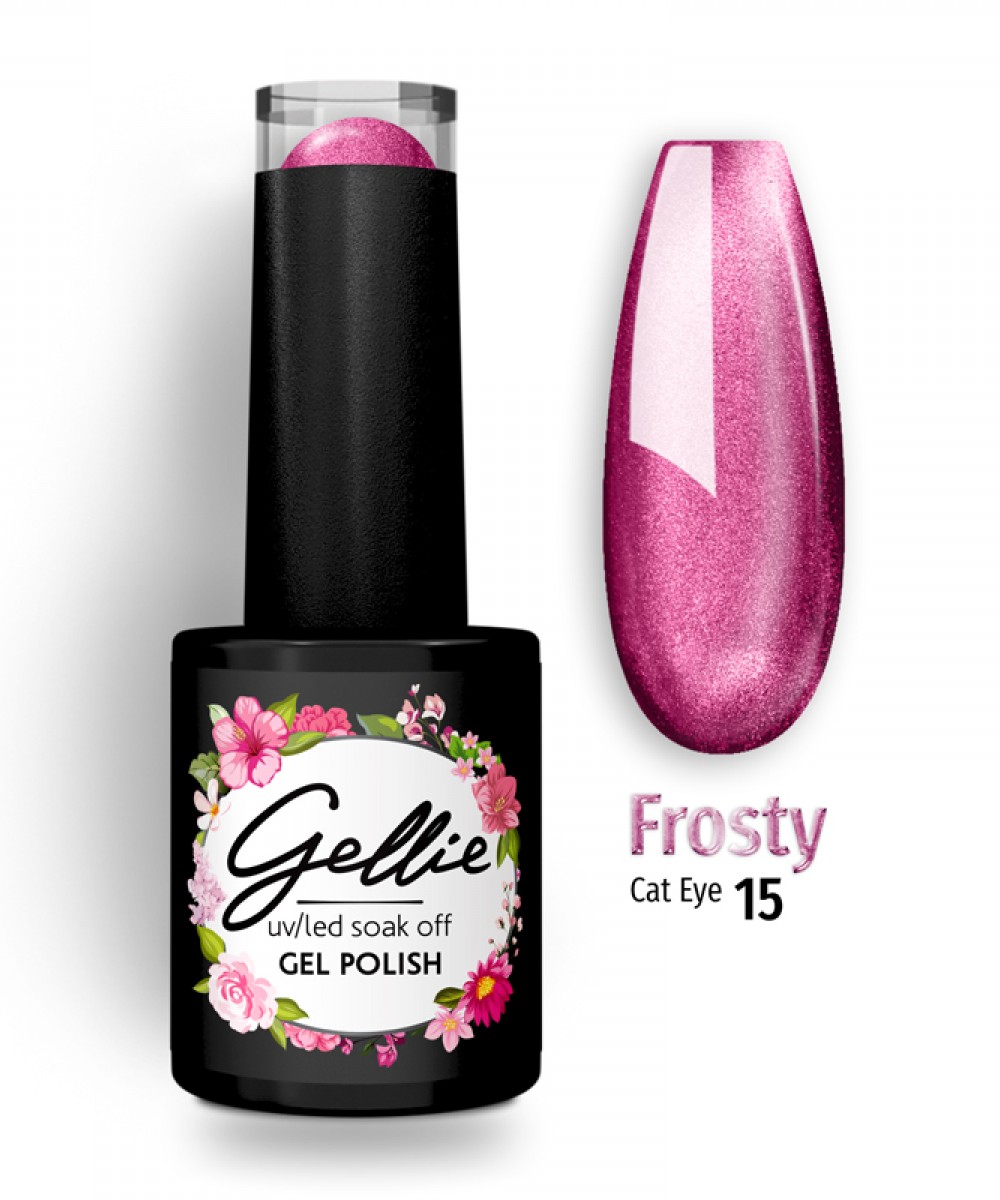 Gellie Ημιμόνιμο Βερνίκι Νυχιών Frosty Cat Eye 15, 10ml