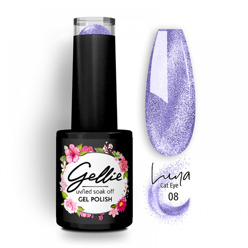 Gellie Ημιμόνιμο Βερνίκι Νυχιών Luna Cat Eye 08, 10ml