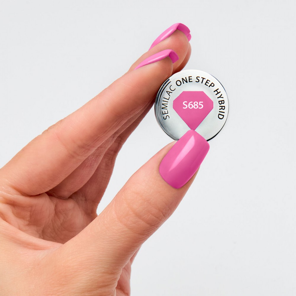 Semilac One Step Hybrid 3in1 S685 Pink Purple  7ml