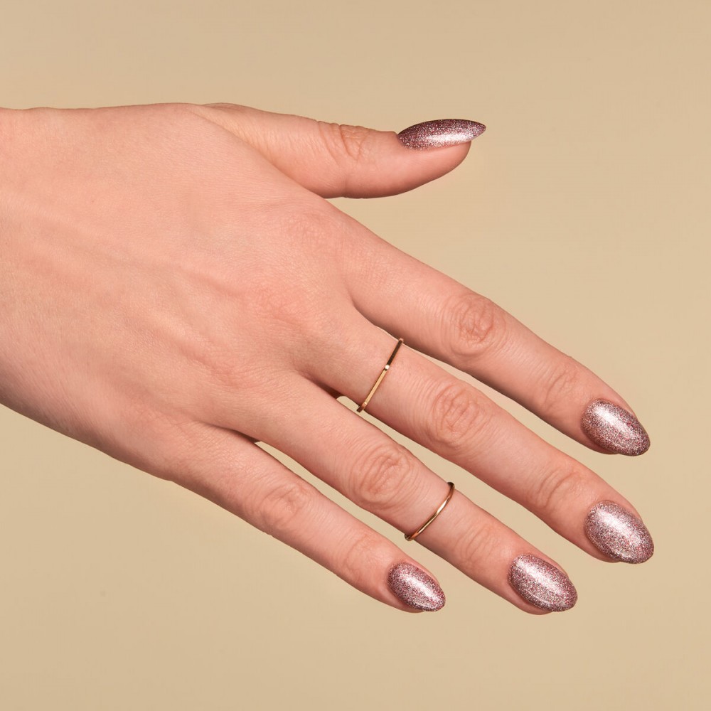 Semilac One Step Hybrid 3in1 S245 Glitter Pink Beige 7ml