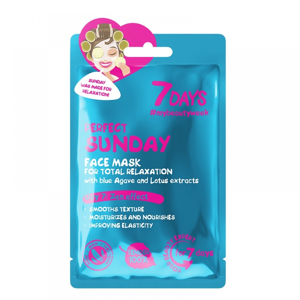 7DAYS Perfect Sunday Sheet Mask 28g 7DAYS Perfect Sunday Sheet Mask 28g