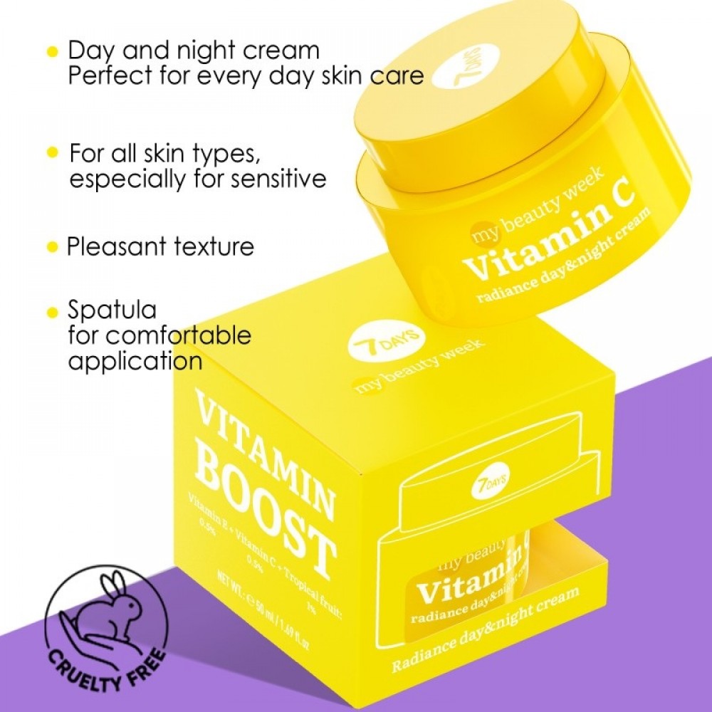 7DAYS MB Vitamin C Radiance Day Night Cream 50ml 7DAYS MB Vitamin C Radiance Day Night Cream 50ml