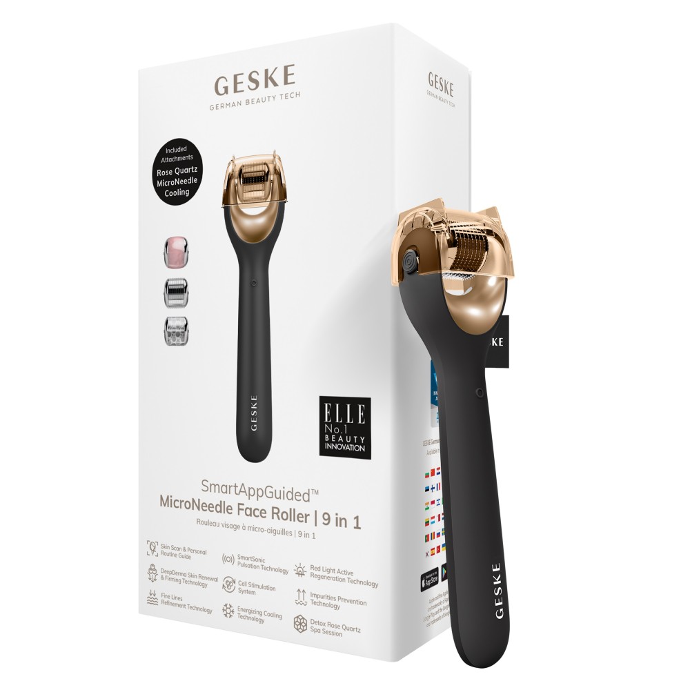 Geske MicroNeedle Face Roller | 9 in 1 Gray