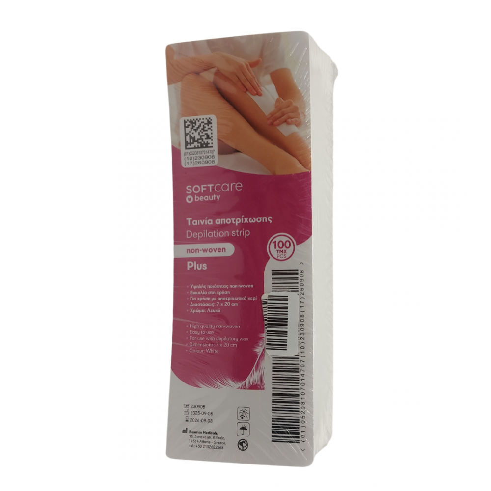 Sof Ταινίες Αποτρίχωσης 100 Τμχ Soft Care Plus Non Woven ( 117.511)
