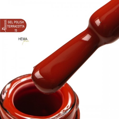 Alezori Ημιμόνιμο Βερνίκι Gel Polish Terracotta 15 Hema Free 15ml **
