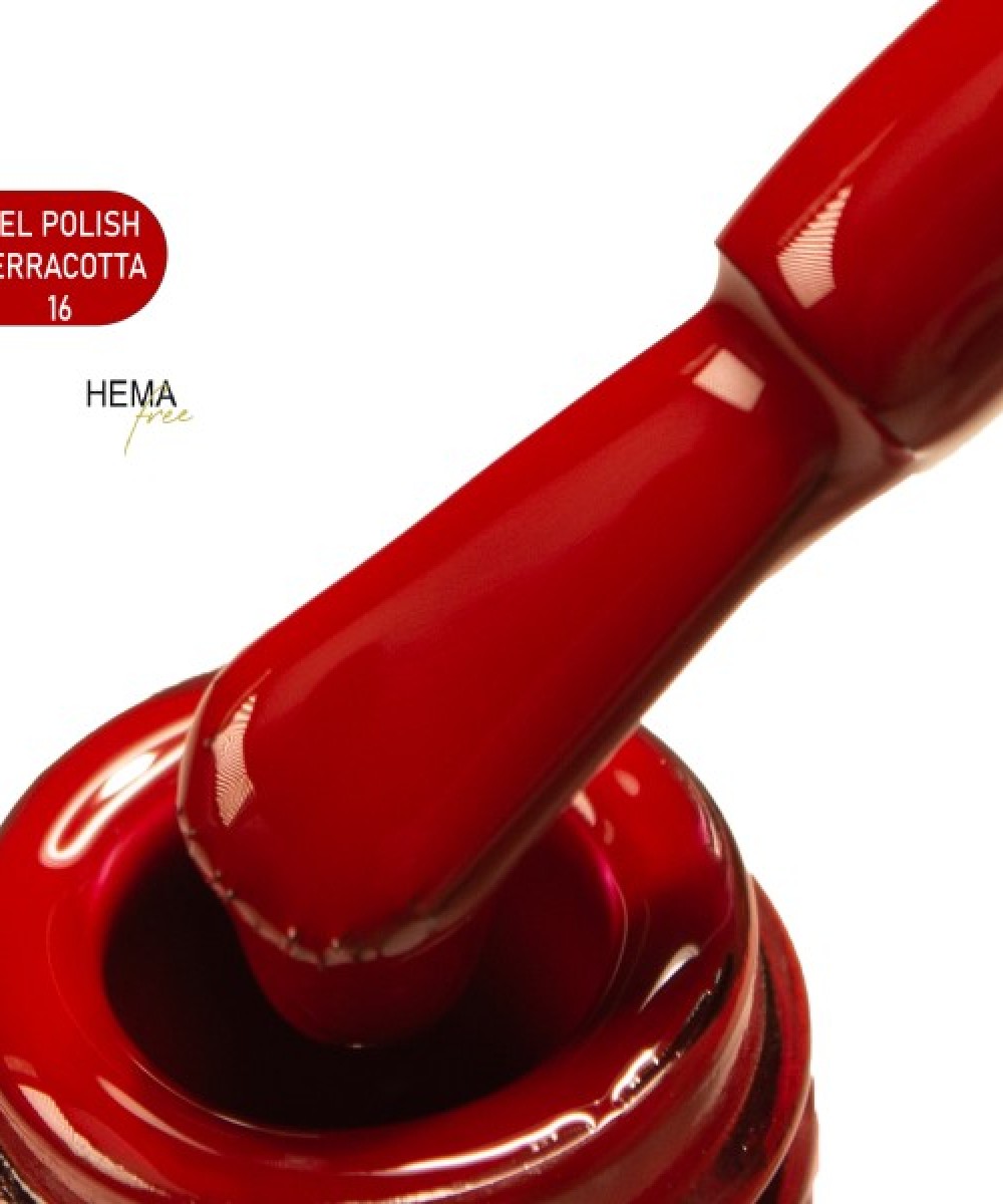 Alezori Ημιμόνιμο Βερνίκι Gel Polish Terracotta 16 Hema Free 15ml **