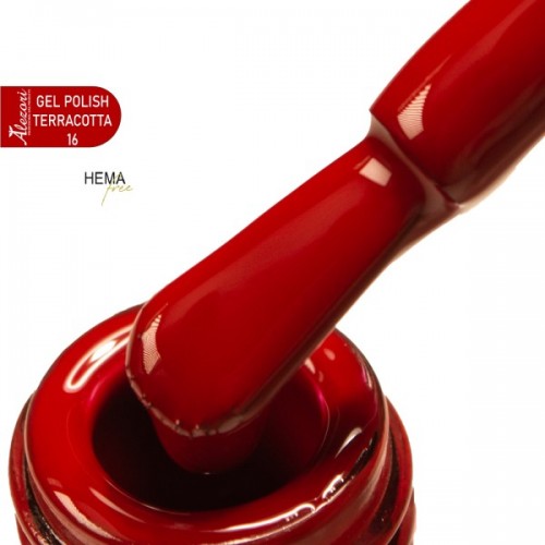 Alezori Ημιμόνιμο Βερνίκι Gel Polish Terracotta 16 Hema Free 15ml **