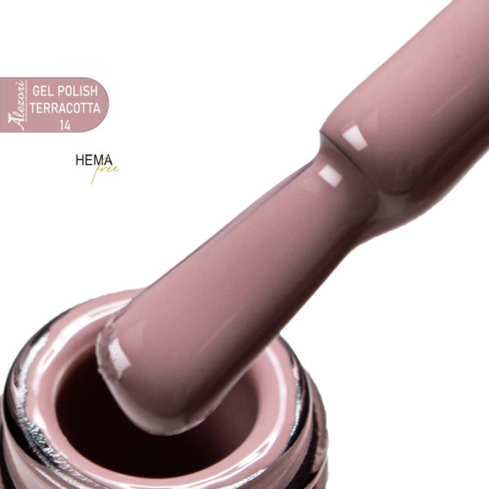 Alezori Ημιμόνιμο Βερνίκι Gel Polish Moka  14 Hema Free 15ml