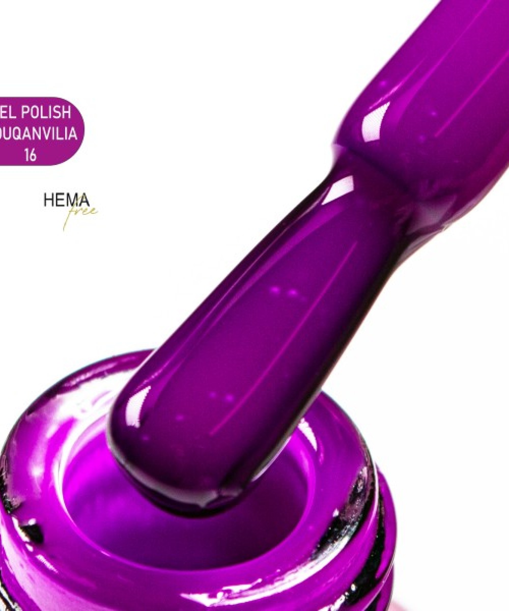 Alezori Ημιμόνιμο Βερνίκι Gel Polish Bouqanvilia  16 Hema Free 15ml **