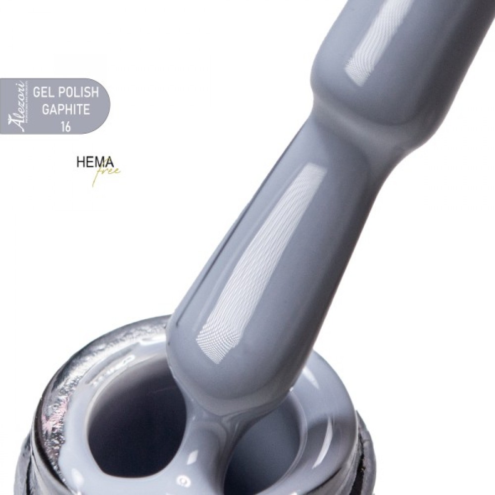 Alezori Ημιμόνιμο Βερνίκι Gel Polish Graphite  16 Hema Free 15ml **
