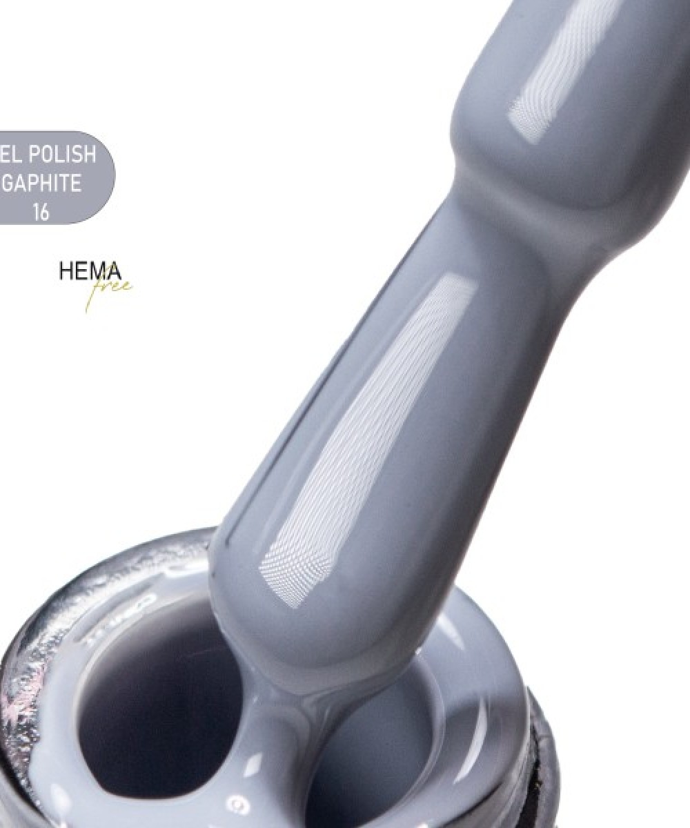 Alezori Ημιμόνιμο Βερνίκι Gel Polish Graphite  16 Hema Free 15ml **