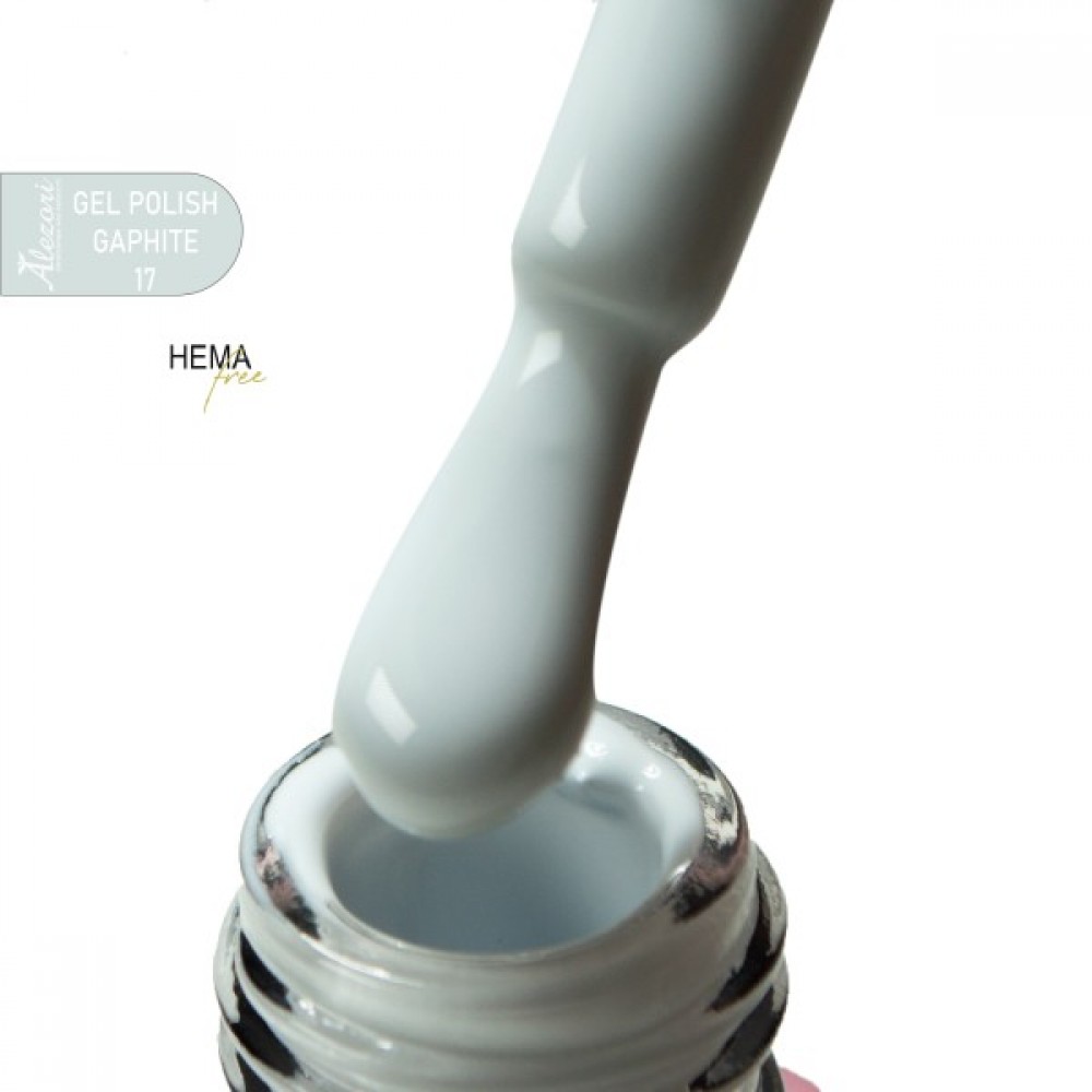 Alezori Ημιμόνιμο Βερνίκι Gel Polish Graphite  17 Hema Free 15ml **