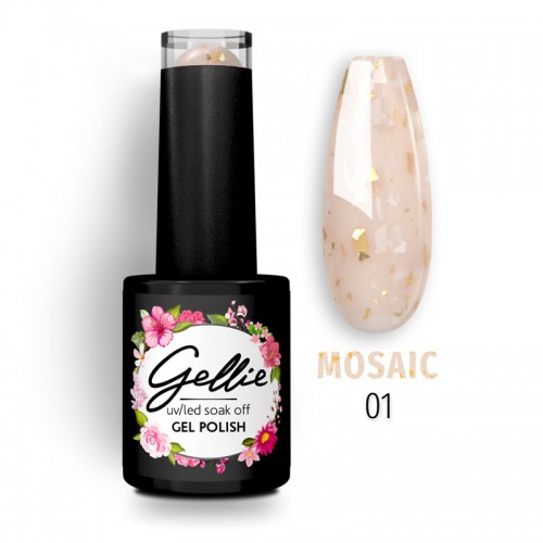 Gellie Ημιμόνιμο Βερνίκι Νυχιών Mosaic 01