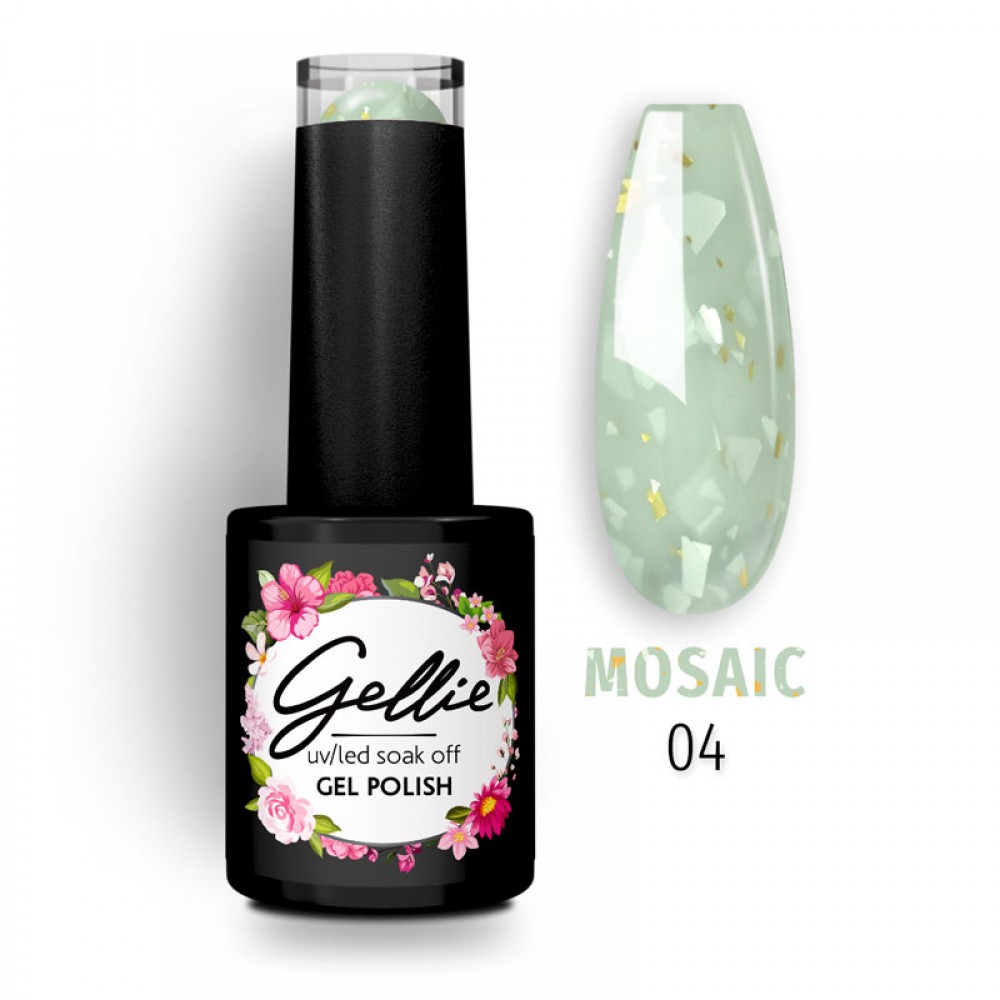 Gellie Ημιμόνιμο Βερνίκι Νυχιών Mosaic 04 Gellie Ημιμόνιμο Βερνίκι Νυχιών Mosaic 04