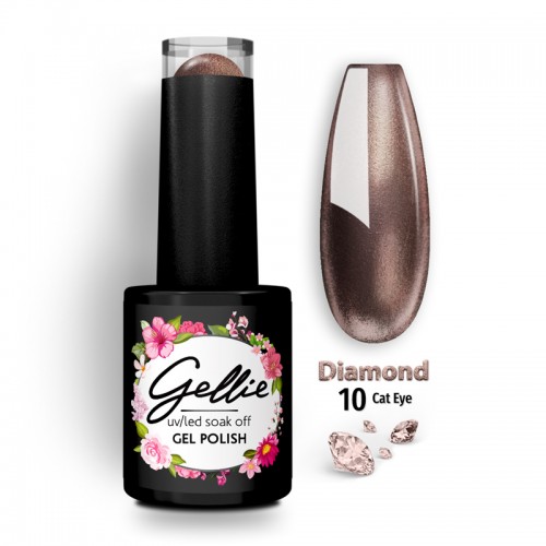 Gellie Ημιμόνιμο Βερνίκι Νυχιών – Diamond Cat Eye 10 ,10ml