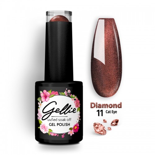 Gellie Ημιμόνιμο Βερνίκι Νυχιών – Diamond Cat Eye 11 ,10ml